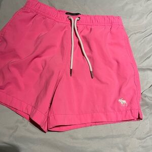 Abercrombie & Fitch Vibrant Pink Athletic Shorts